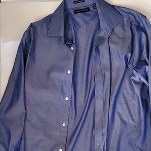 Tommy Hilfiger Blue Slim-Fit Dress Shirt
